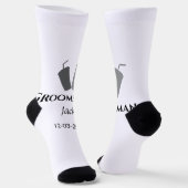 名シンプルミニマル前groomsmanの追カスタム加 ソックス (傾斜あり)