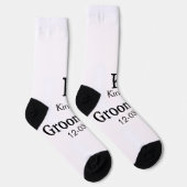 名シンプルミニマル前groomsmanの追カスタム加 ソックス (右)