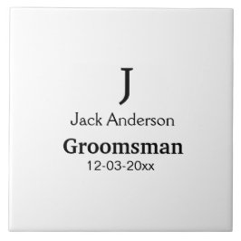名シンプルミニマル前groomsmanの追カスタム加 タイル