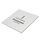 名シンプルミニマル前groomsmanの追カスタム加 タイル (側面)