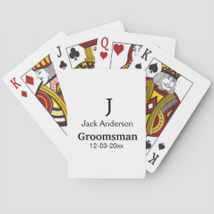 名シンプルミニマル前groomsmanの追カスタム加 トランプ