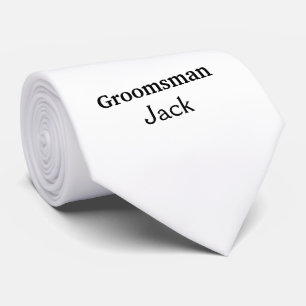 名シンプルミニマル前groomsmanの追カスタム加 ネクタイ