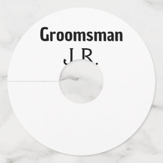 名シンプルミニマル前groomsmanの追カスタム加 ワイングラスタグ