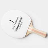 名シンプルミニマル前groomsmanの追カスタム加 卓球ラケット (横)