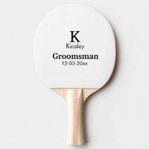 名シンプルミニマル前groomsmanの追カスタム加 卓球ラケット