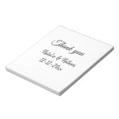 名シンプルミニマル感謝してい文字日cus ノートパッド (回転)