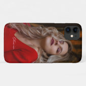 名シンプルモダン字の付いたミニマル写真 Case-Mate iPhoneケース (裏面(横))