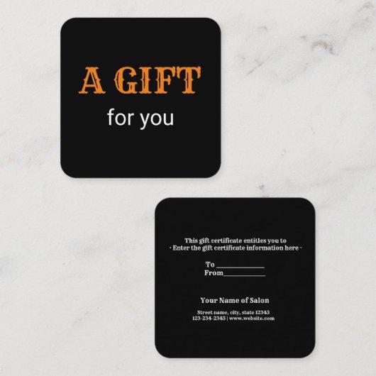 名シンプル前のアドレスの追加文字のロゴdis コーリングカード (正面/裏面)