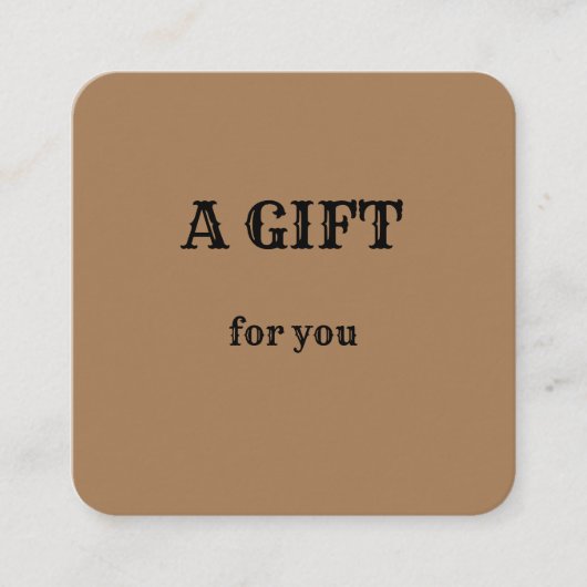 名シンプル前のアドレスの追加文字のロゴdis スクエア名刺 (正面)