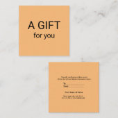 名シンプル前のアドレスの追加文字のロゴdis スクエア名刺 (正面/裏面)