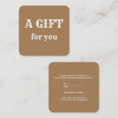 名シンプル前のアドレスの追加文字のロゴdis スクエア名刺 (正面/裏面)