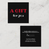 名シンプル前のアドレスの追加文字のロゴdis スクエア名刺 (正面/裏面)