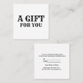 名シンプル前のアドレスの追加文字のロゴdis スクエア名刺 (正面/裏面)