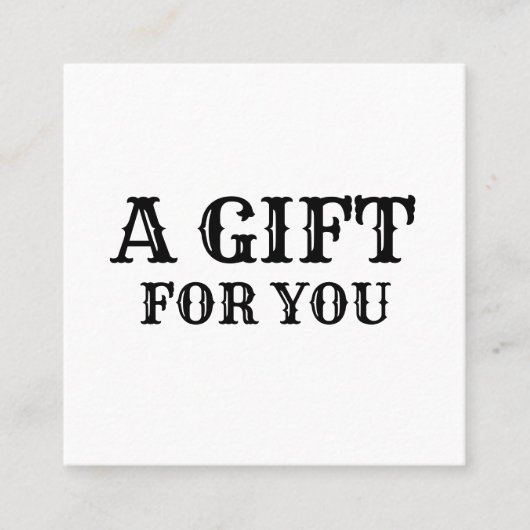 名シンプル前のアドレスの追加文字のロゴdis スクエア名刺 (正面)