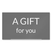 名シンプル前のアドレスの追加文字のロゴdis マグネット名刺 (正面)