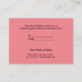 名シンプル前のアドレスの追加文字のロゴdis 名刺 (裏面)