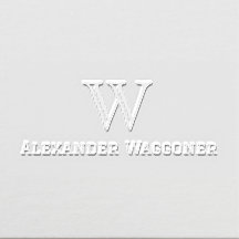 名シンプル前の大独身のイニシャルモノグラム