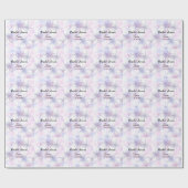 名シンプル前の追加ブライダルシャワースロー ラッピングペーパー (フラット)