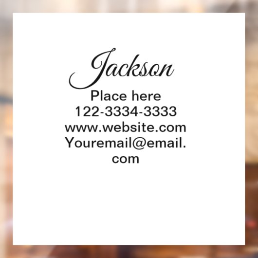 名シンプル前の追加ミニマル文字プレイス市内電話 ウィンドウサイン (シート2)