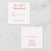 名シンプル前の追加文字写真の指定 予約カード (正面/裏面)