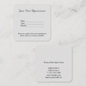 名シンプル前の追加文字写真の指定 予約カード (正面/裏面)