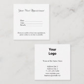 名シンプル前の追加文字写真の指定 予約カード (正面/裏面)