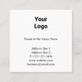 名シンプル前の追加文字写真の指定 予約カード (裏面)