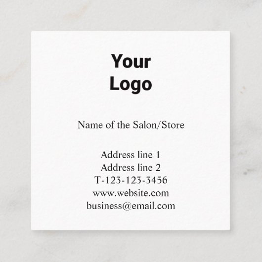 名シンプル前の追加文字写真の指定 予約カード (裏面)