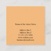 名シンプル前の追加文字写真の指定 予約カード (裏面)