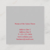 名シンプル前の追加文字写真の指定 予約カード (裏面)