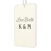 名シンプル前の追加文字愛birds文字 カーエアーフレッシュナー (左)