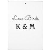 名シンプル前の追加文字愛birds文字 クリップボード (裏面)