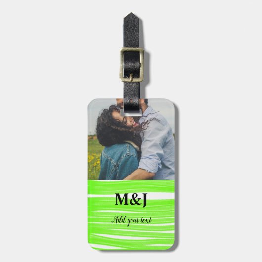 名シンプル前を付ミニマルけてください。 ラゲッジタグ (正面縦)