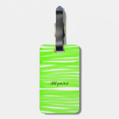 名シンプル前を付ミニマルけてください。 ラゲッジタグ (裏面縦)
