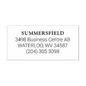 名シンプル前住所勤務情報室 セルフインキングスタンプ (デザイン)