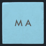 名シンプル前文字の男性を追加するモノグラミニマルム ストーンコースター<br><div class="desc">デザイン</div>