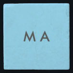 名シンプル前文字の男性を追加するモノグラミニマルム ストーンコースター<br><div class="desc">デザイン</div>