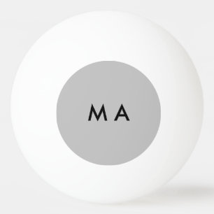 名シンプル前文字の男性を追加するモノグラミニマルム 卓球ボール