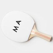 名シンプル前文字の男性を追加するモノグラミニマルム 卓球ラケット (横)