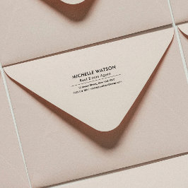 名シンプル称及び住所の企業の不動産仲介業者業務 ラバースタンプ