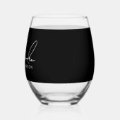 名スタイリッシュエレガント前 ステムなしワイングラス (左)