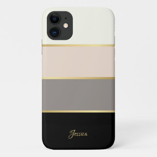 名スタイリッシュストライプモダン前のパターン iPhone 11 ケース
