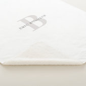 名スタイリッシュモダン前とモノグラム シェルパブランケット (3/4)