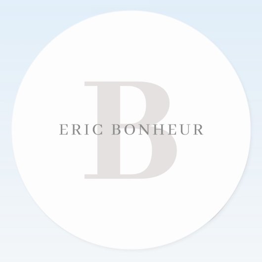 名スタイリッシュモダン前とモノグラム ラウンドシール