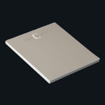 名スタイリッシュモノグラムの前シッ素朴ク ノートパッド<br><div class="desc">スタイリッシュTaupe Brownの素朴メモ帳の名前</div>