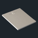 名スタイリッシュモノグラムの前シッ素朴ク ノートパッド<br><div class="desc">スタイリッシュTaupe Brownの素朴メモ帳の名前</div>