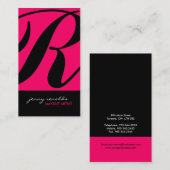 名スタイリッシュ刺と名はっきりした刺 名刺 (正面/裏面)