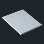 名スタイリッシュ前（シック）（淡い青） ノートパッド<br><div class="desc">Light スタイリッシュ Blue Notepadの名前</div>