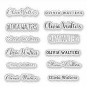 名スタイリッシュ前 シール (正面)