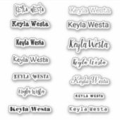 名スタイリッシュ前 シール (正面)